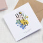 Personalised Floral Special Date Card, thumbnail 1 of 2