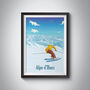 Alpe D'huez France Travel Poster Art Print, thumbnail 1 of 8