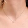 Sterling Silver Extra Tiny Button Pendant Necklace, thumbnail 5 of 11