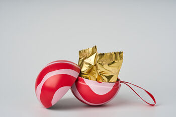 Duo Of Baubles In Swedish Design Filled With Chocolate Truffles, 2 of 12