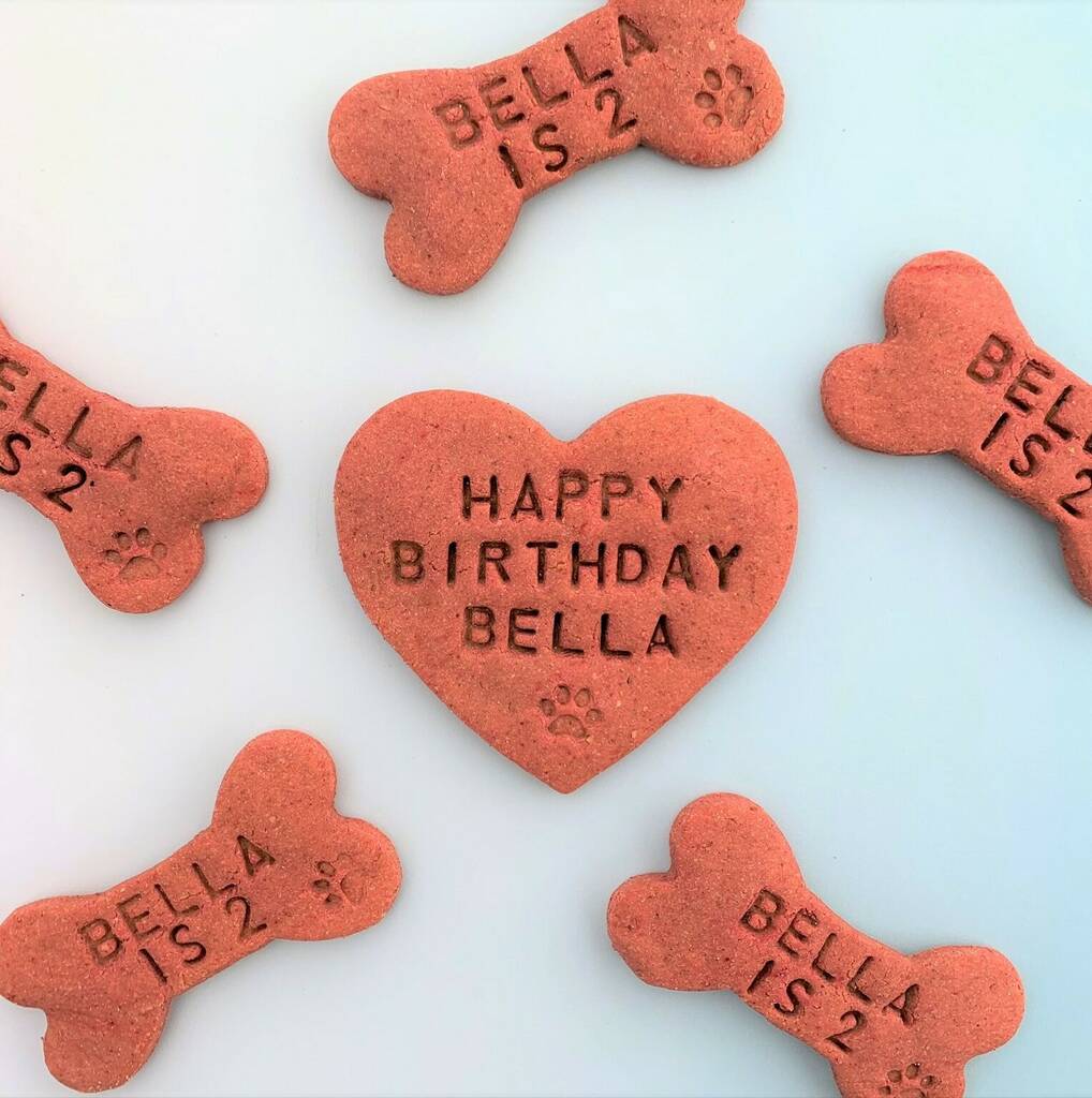 Personalised Dog Birthday Biscuits Gift Set By Afternoon