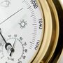 Brass Barometer / Weather Station And English Oak Mount, thumbnail 8 of 11