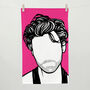 Harry Styles One Direction Tea Towel In Pink, thumbnail 1 of 2