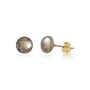 Classic Pearl Silver Stud Earrings, thumbnail 6 of 8