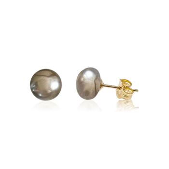 Classic Pearl Silver Stud Earrings, 6 of 8