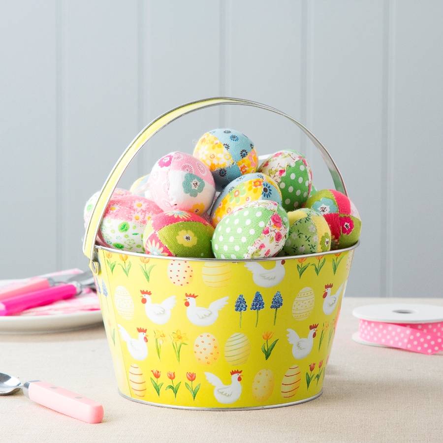 easter egg hunt tin bucket by the chicken and the egg ...