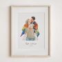 Personalised Couple Portrait – Hand Drawn Watercolour Lgbtq Gift, thumbnail 8 of 11