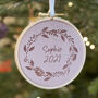 Personalised Wreath Christmas Tree Ornament, thumbnail 2 of 5
