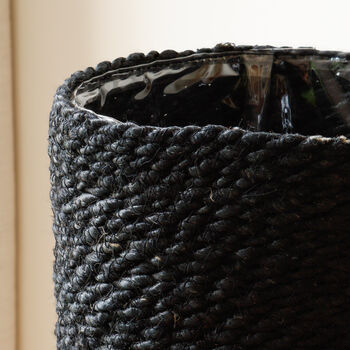 Black Jute Plant Pot, 3 of 3