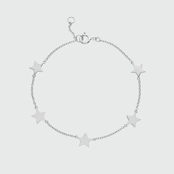 Alta Sterling Silver Multi Star Bracelet, 3 of 3