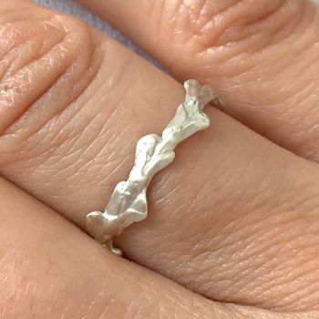 Cypress Leaf Band Ring, 3 of 6