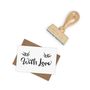 'With Love' Wooden Stamp, thumbnail 3 of 5