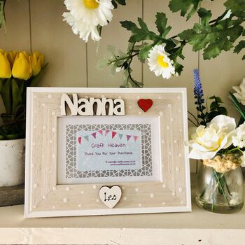 Personalised Nanna Photo Frame Birthday Gift, 3 of 8