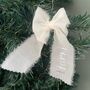 Personalised Christmas Tree Decoration Bow, thumbnail 3 of 4