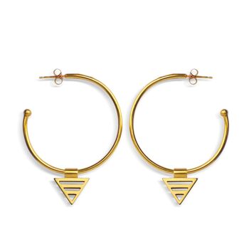 Large Geometric Hoop Earrings, 5 of 5