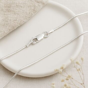 Sterling Silver Light Snake Chain Necklace – 16in To 28in, 4 of 11