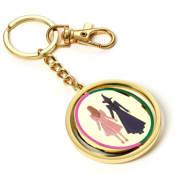 Wicked I Love Emerald City Spinning Keyring, 3 of 4