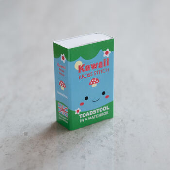 Kawaii Toadstool Mini Cross Stitch Kit, 7 of 9