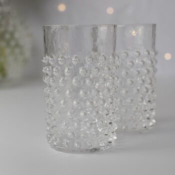 Clear Crystal Hobnail Tumbler, 2 of 2