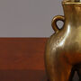 G Decor Antique Brass Styled Ceramic Female Shaped Vase, thumbnail 5 of 6