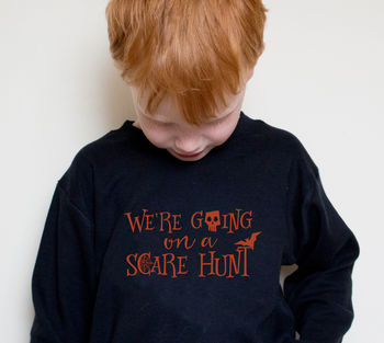 We're Going On A Scare Hunt Halloween T Shirt, 3 of 4