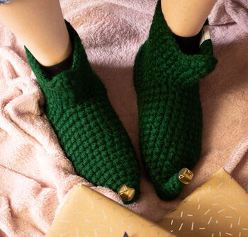 Crocheted Christmas Elf Boots, 3 of 10