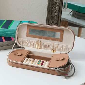 Jewellery Storage Case In Imitation Leather With Zip, 7 of 8