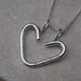 Personalised Heart Ring Keeper Necklace, thumbnail 2 of 12