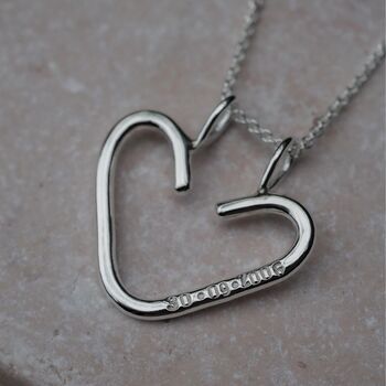 Personalised Heart Ring Keeper Necklace, 2 of 12