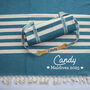 Personalised Beach Towel, 2nd Wedding Anniversary Gift Set, thumbnail 6 of 7