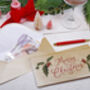 Christmas Money Envelopes With Holly Design For Gift Cards, Concert Tickets And Vouchers, thumbnail 3 of 3