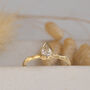 Oak Leaf Engagement Ring With Lab Grown Diamond, thumbnail 5 of 5