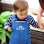 Personalised Baby Embroidered Denim Dungarees, thumbnail 4 of 12