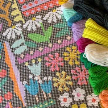 You Make Me Daisy Tapestry / Needlepoint Kit, 5 of 6