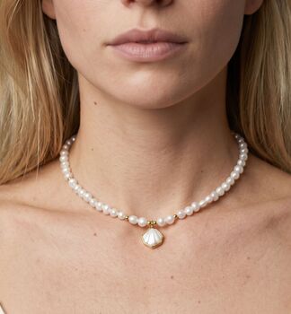 Shinju Pearl And Shell Necklace, 4 of 4
