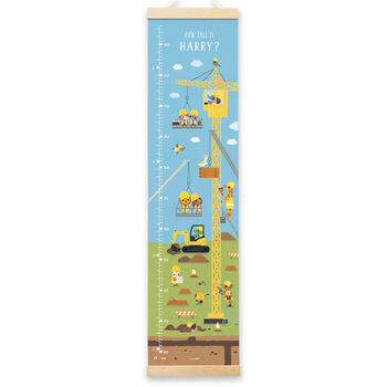 Personalised Construction Height Chart, 2 of 7