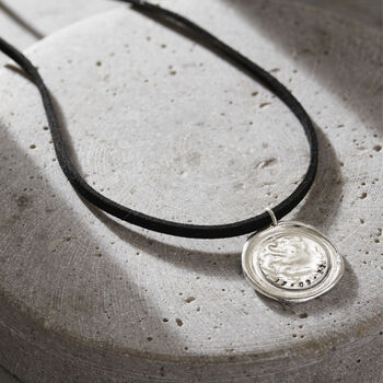 Personalised Wax Seal Leather Necklace, 2 of 5