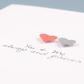 You And Me Always And Forever Romantic Handmade Card, 3 of 9