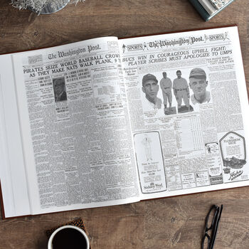 Pittsburgh Pirates Personalised Gift Newspaper Book, 6 of 9