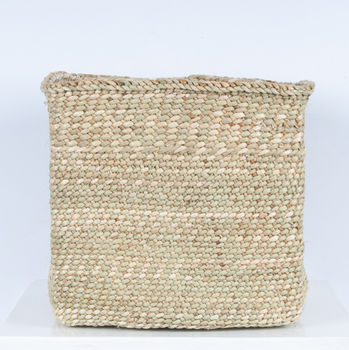Milulu Grass Square Natural Storage Basket, 2 of 7