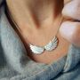 Personalised Angel Wing Necklace, thumbnail 1 of 10