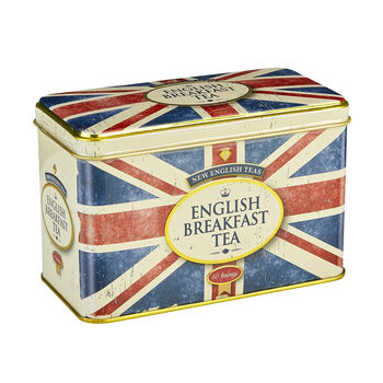 Retro Union Jack English Breakfast Tea Tin 40 Teabags, 3 of 6