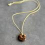 Hope Tiger's Eye Disc Cord Necklace, thumbnail 3 of 5