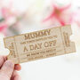 Personalised Mother's Day Treat Ticket, thumbnail 1 of 5