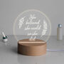 Engraved 'She Believed She Could' Mini Desk Lamp, thumbnail 5 of 7