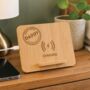 Personalised Good Morning Phone Charging Stand, thumbnail 1 of 3