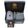 Grey Paisley Wedding Tie Set And Socks Groomsmen Gift, thumbnail 5 of 9