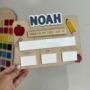 Personalised 'First Day Of' Apple Design Reusable Whiteboard Sign, thumbnail 1 of 2