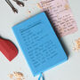 Handwritten Recipe Personalised Notebook, thumbnail 1 of 6