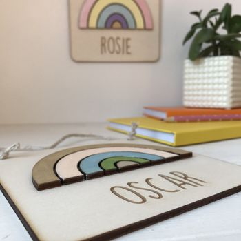 Personalised Rainbow Name Sign, 8 of 8